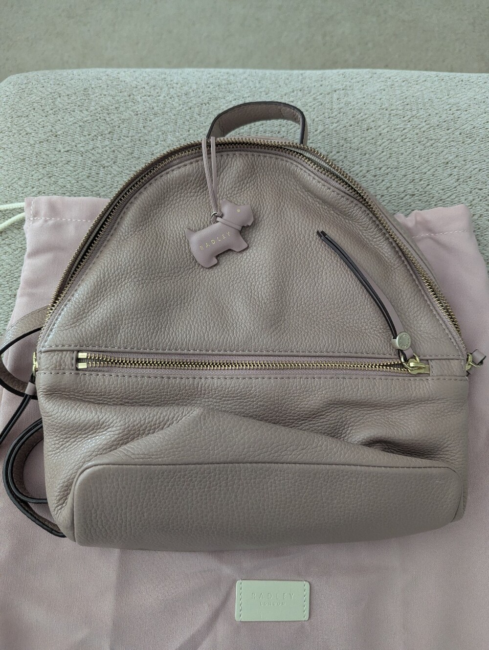 Radley London Small Leather Backpack - Light Taupe